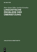 Cover: Linguistische Probleme der &Uuml;bersetzung - De Gruyter