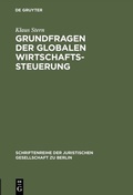 Abbildung von: Grundfragen der globalen Wirtschaftssteuerung - De Gruyter