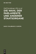Cover: Die Wahl der Parlamente und anderer Staatsorgane / Europa - De Gruyter