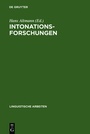Cover: Intonationsforschungen - De Gruyter
