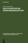 Cover: Das Plancksche Wirkungsquantum - De Gruyter