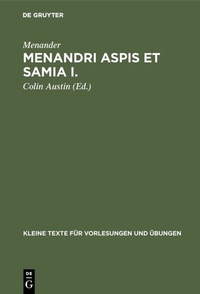 Abbildung von: Menandri Aspis et Samia I. - De Gruyter