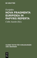 Cover: Nova fragmenta Euripidea in papyris reperta - De Gruyter