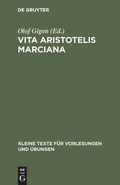 Cover: Vita Aristotelis Marciana - De Gruyter