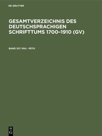Abbildung von: Pau - Peth - De Gruyter Saur