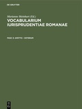 Cover: amitto - ceterum - De Gruyter