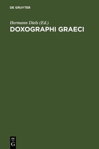 Abbildung von: Doxographi Graeci - De Gruyter