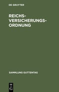 Cover: Reichsversicherungsordnung - De Gruyter