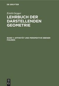 Cover: Affinit&auml;t und Perspektive ebener Figuren - De Gruyter