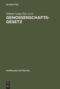 Cover: Genossenschaftsgesetz - De Gruyter