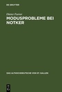 Cover: Modusprobleme bei Notker - De Gruyter