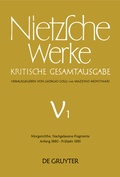Cover: Morgenr&ouml;the. Nachgelassene Fragmente Anfang 1880 - Fr&uuml;hjahr 1881 - De Gruyter
