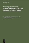 Cover: Funktionen einer reellen Ver&auml;nderlichen - De Gruyter