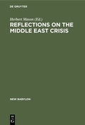 Cover: Reflections on the Middle East crisis - De Gruyter Mouton