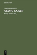 Cover: Georg Kaiser - De Gruyter