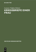 Bild: Kriegsbriefe einer Frau - De Gruyter