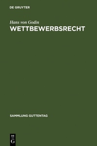 Abbildung von: Wettbewerbsrecht - De Gruyter