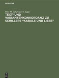 Cover: Text- und Variantenkonkordanz zu Schillers "Kabale und Liebe" - De Gruyter