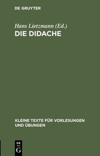 Enlarge image Cover: Die Didache - De Gruyter Mouton