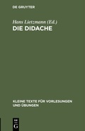 Cover: Die Didache - De Gruyter Mouton