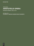 Cover: Librorum deperditorum fragmenta - De Gruyter