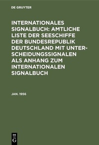 Abbildung von: Jan. 1956 - De Gruyter