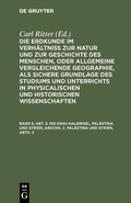 Cover: Die Sinai-Halbinsel, Pal&auml;stina und Syrien, Abschn. 2. Pal&auml;stina und Syrien, Abth. 2 - De Gruyter