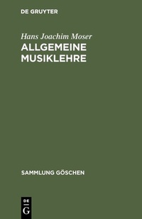 Abbildung von: Allgemeine Musiklehre - De Gruyter