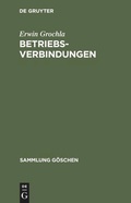 Cover: Betriebsverbindungen - De Gruyter