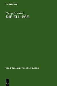 Enlarge image Cover: Die Ellipse - De Gruyter
