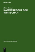 Cover: Kammerrecht der Wirtschaft - De Gruyter