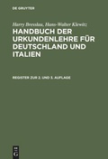 Cover: Register zur 2. und 3. Auflage - De Gruyter