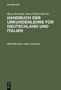 Cover: Register zur 2. und 3. Auflage - De Gruyter
