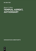 Cover: Tempus, Aspekt, Aktionsart - De Gruyter