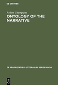Cover: Ontology of the narrative - De Gruyter Mouton