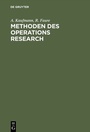 Cover: Methoden des Operations Research - De Gruyter