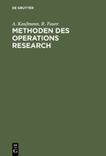 Cover: Methoden des Operations Research - De Gruyter