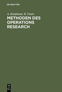 Enlarge image Cover: Methoden des Operations Research - De Gruyter