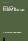 Cover: Zahlen und Einheiten der Physik - De Gruyter