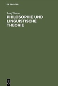 Cover: Philosophie und linguistische Theorie - De Gruyter