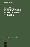Cover: Elemente der Funktionentheorie - De Gruyter