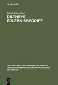 Cover: Diltheys Erlebnisbegriff - De Gruyter