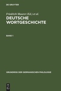 Cover: Deutsche Wortgeschichte. Band 1 - De Gruyter