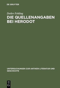 Abbildung von: Die Quellenangaben bei Herodot - De Gruyter