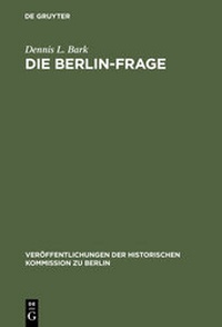 Enlarge image Cover: Die Berlin-Frage - De Gruyter
