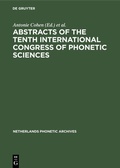 Cover: Abstracts of the Tenth International Congress of Phonetic Sciences - De Gruyter Mouton