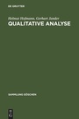 Cover: Qualitative Analyse - De Gruyter