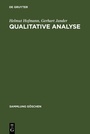 Cover: Qualitative Analyse - De Gruyter