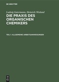 Cover: Allgemeine Arbeitsanweisungen - De Gruyter