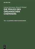 Cover: Allgemeine Arbeitsanweisungen - De Gruyter